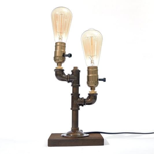 Illuminate Steampunk - Edison Vintage Industrial Desk Lamp Home Decor Gift Idea - Unique Memento
