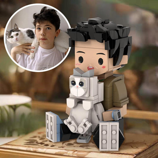 Mini-Me Brick Buddies - Personalized Custom Cute Brick Figures Small Particle Block Toy - Unique Memento