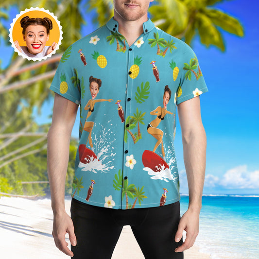 Surfin' Snapshots - Custom Photo Surfing Beach Shirts for Summer Holidays and Parties - Unique Memento