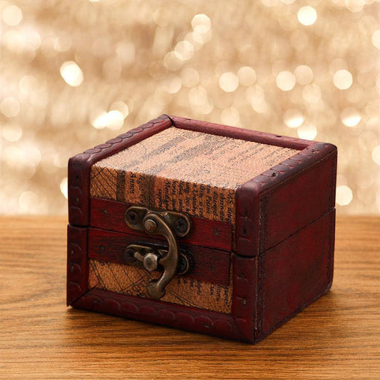 Keepsake Kraft - Vintage Wooden Storage Box for Treasured Mementos, Jewelry, and Photos - Unique Memento