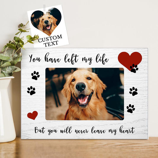 Petorial Memories - Personalized Pet Memorial Picture Frame Sympathy Gift for Animal Lovers - Unique Memento