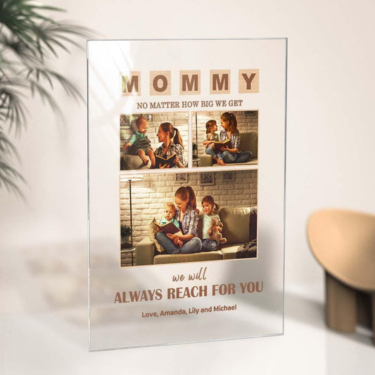 Heartfelt Memories - Personalized Mother's Day Gift Custom Photo Keychain, Plaque, or Night Light for Mom - Unique Memento