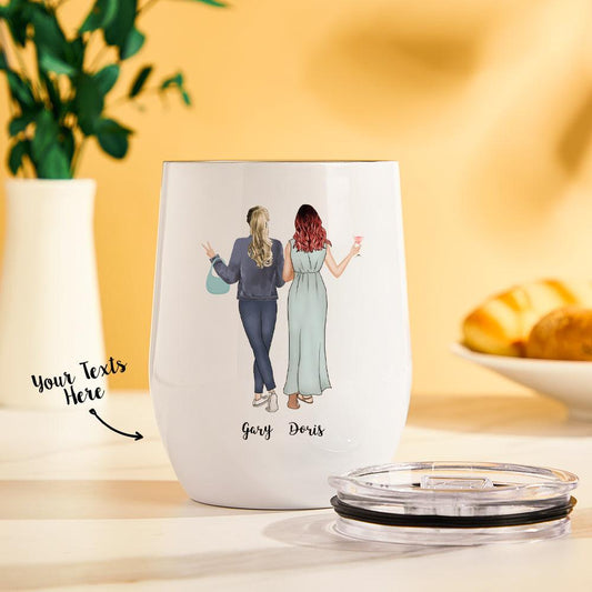 BestMug - Personalized Custom Image Engraved Mugs for Besties, Unique Creative Gift Idea - Unique Memento
