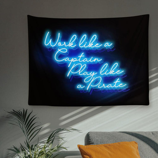 NeonTextureWall - Personalized Photo Tapestry: Custom Wall Decor with Your Image & Text - Unique Memento