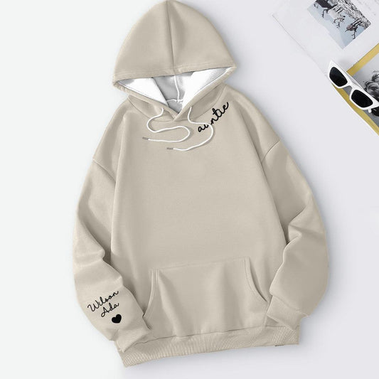 Cozy Custom Hoodie - Personalized Sweatshirt with Custom Text, Long Sleeve Unisex Hoodie Gift for Her - Unique Memento