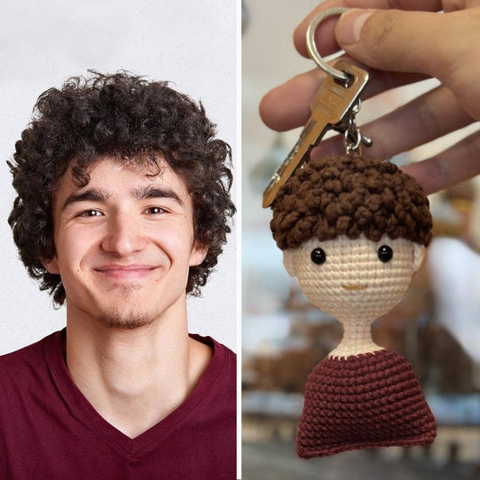 Mini Me Memories - Custom Crochet Doll Keychain, Personalized Handwoven Mini Dolls for Unique Gifts - Unique Memento