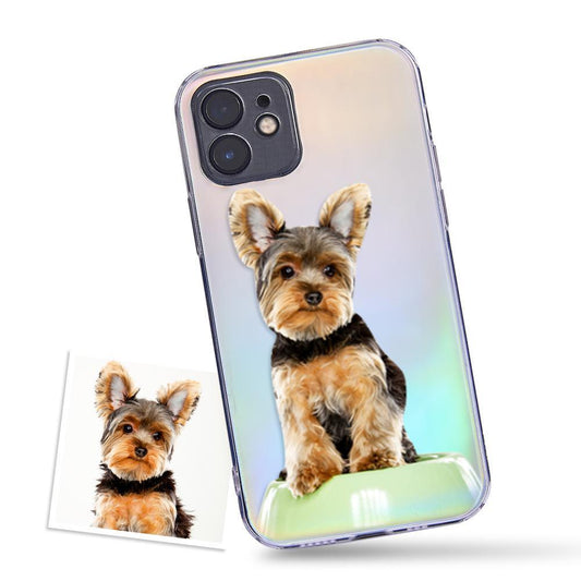 Personalized Pet Pic Protector - Custom Pet Photo iPhone Case with Raised Bumper Edge and Precision Cutouts for Ultimate Phone Protection - Unique Memento