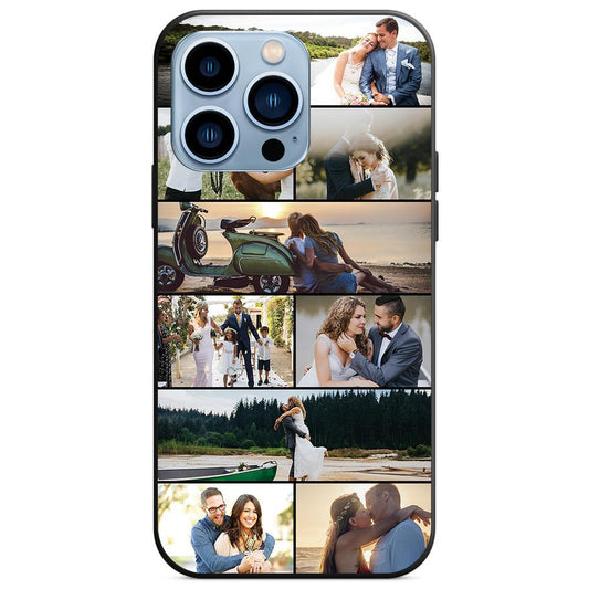 PicPerfect - Personalized Photo Collage iPhone 13/12 Case with Customizable 4/9/12 Picture Design - Unique Memento