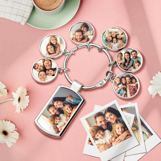 Personalized Memories Keychain - Custom Photo Metal Keychain Gift for Him or Her, Perfect for Any Occasion - Unique Memento