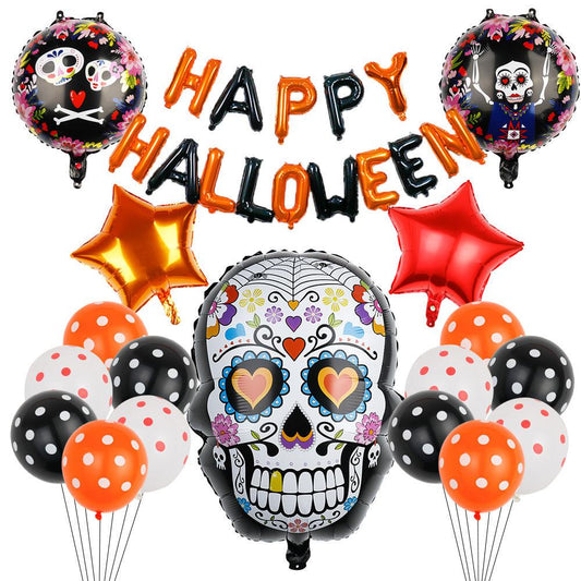 Spooktacular Halloween Decor - Halloween Party Banner Balloon Decorations Kit for Indoor & Outdoor Festivities - Unique Memento