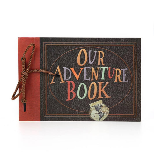 Everlasting Memories Adventure Book - Handmade DIY Family Scrapbook Retro Travel Memory Book Perfect Valentine's Day Gift for Lover - Unique Memento